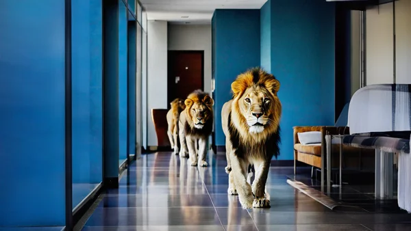 leones-en-oficinas-corporativas